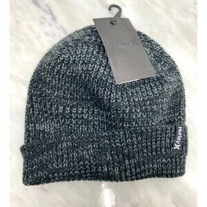 Hurley Max Cuff 2.0 Beanie‎ Black Gray NWT